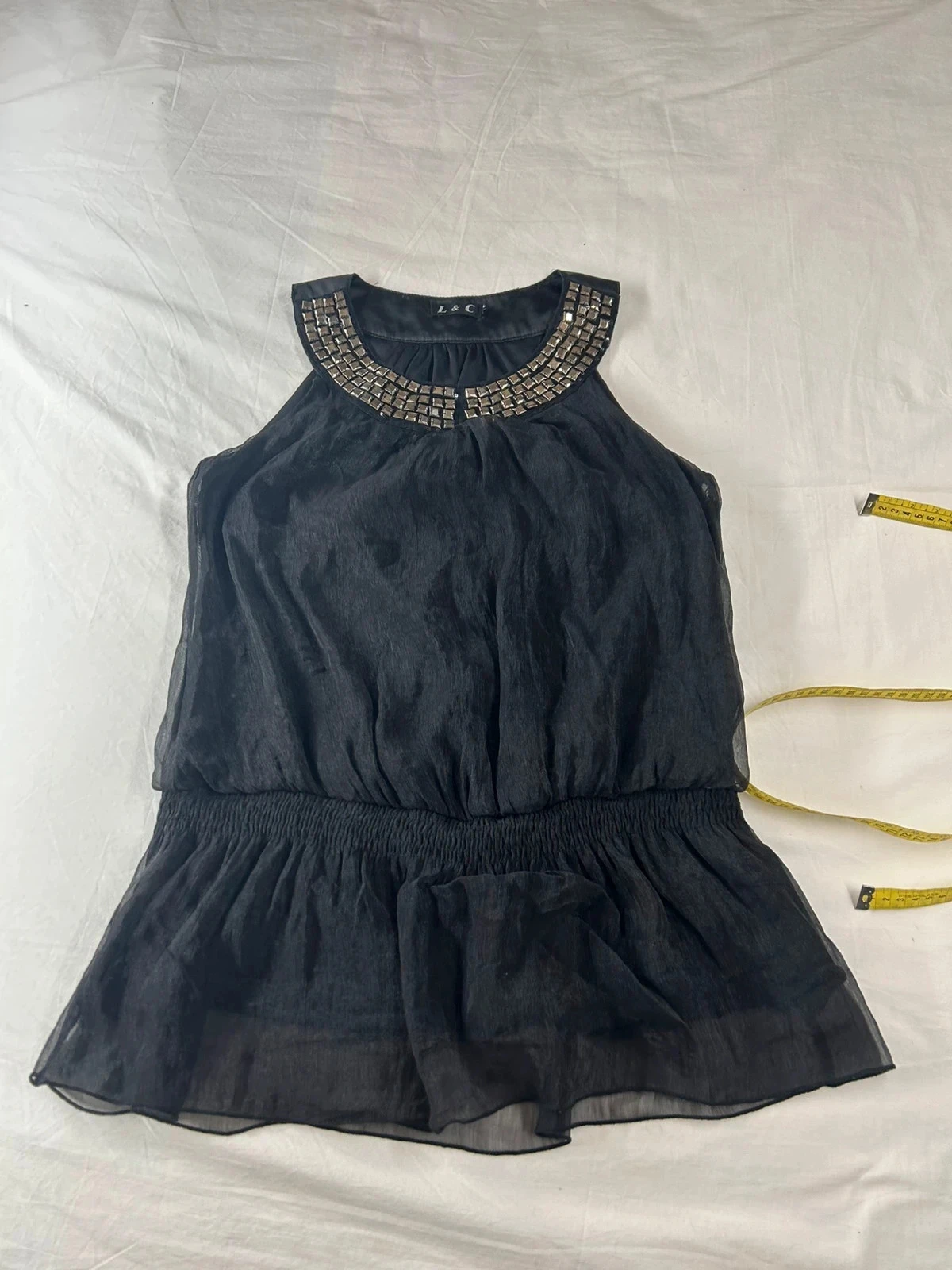 Haut noir vintage l&c